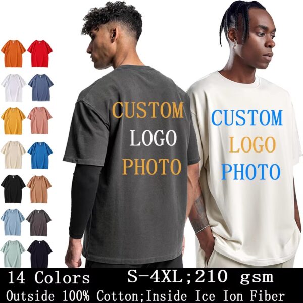 T-shirt Unisex Tops Customized Print Your Own Design Brand LS-1009