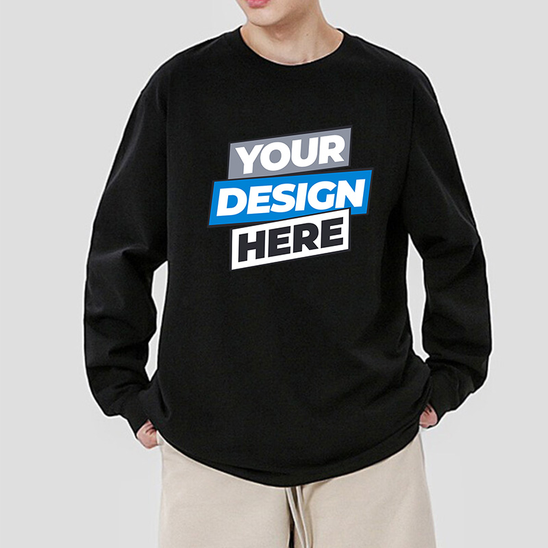 201 Cotton Custom Long Sleeve T Shirt - Image 1