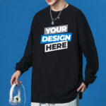 Cotton Custom Long Sleeve T Shirt - Image 2