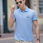 Gentleman's mercerized antibacterial beaded lapel-polo - Image 2