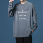 Cotton Custom Long Sleeve T Shirt - Image 4