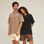 230GSM Heavy Cotton Unisex Tee - American Minimalist Style, Loose Fit, Free Logo Print (MOQ 1pc, Couple Set, S-5XL) - Image 4