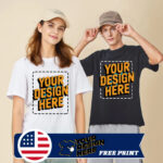 Custom T shirt Customized tshirt Personalized Shirt Print Photo Brand Logo Men Women 100% Cotton Tee Team Famliy Gift JCS-220GMB