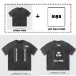 230GSM Heavy Cotton Unisex Tee - American Minimalist Style, Loose Fit, Free Logo Print (MOQ 1pc, Couple Set, S-5XL) - Image 2