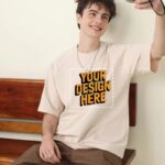 HM-T53 Unisex Heavyweight Cotton T-Shirt – 280gsm Drop Shoulder Relaxed Fit Tee, Round Neck, Solid Color, Oversized Casual Wear (350g avg.) - Image 5