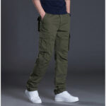Men's overalls loose cotton work pants men's autumn and winter thickened cotton warm cotton pants - Image 5