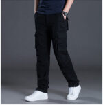 Men's overalls loose cotton work pants men's autumn and winter thickened cotton warm cotton pants