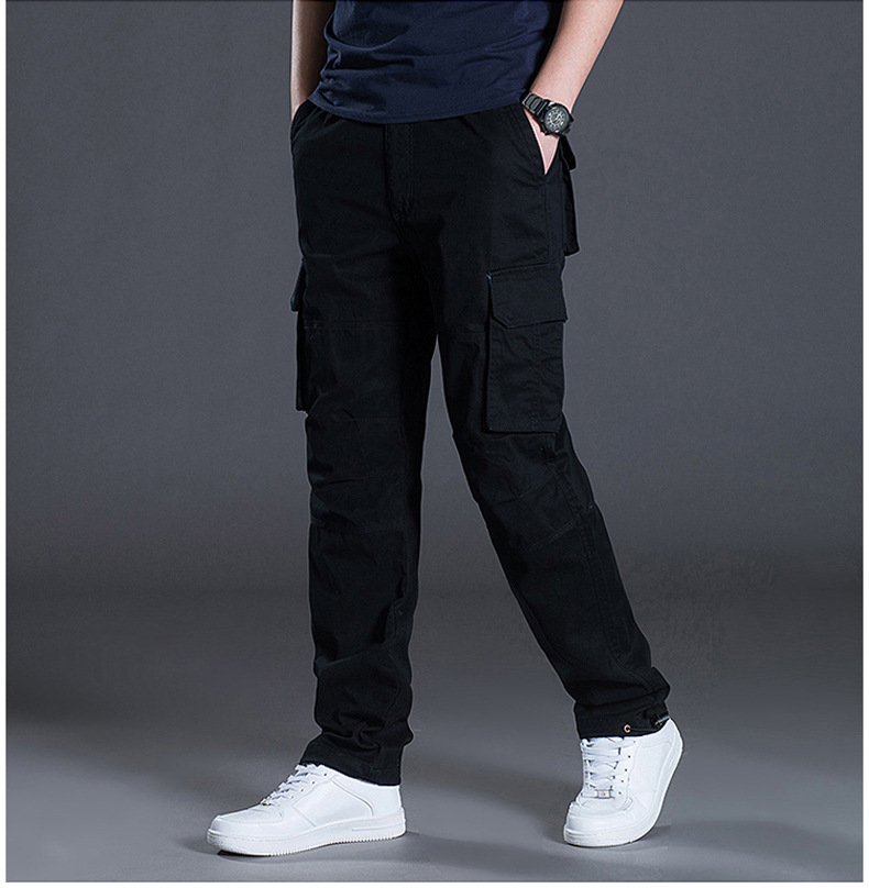 22092786852_1232682682 Men's overalls loose cotton work pants men's autumn and winter thickened cotton warm cotton pants - Image 1