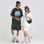 Premium 275g Pure Cotton T-Shirt Men, Free Custom Logo Printing, Loose Drop Shoulder Casual Wear, Custom Logo Tees - Image 4