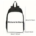 Custom Your Photo Logo Message Backpacks Casual Bookbag for School College DIY Design Bags - Image 4
